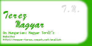 terez magyar business card